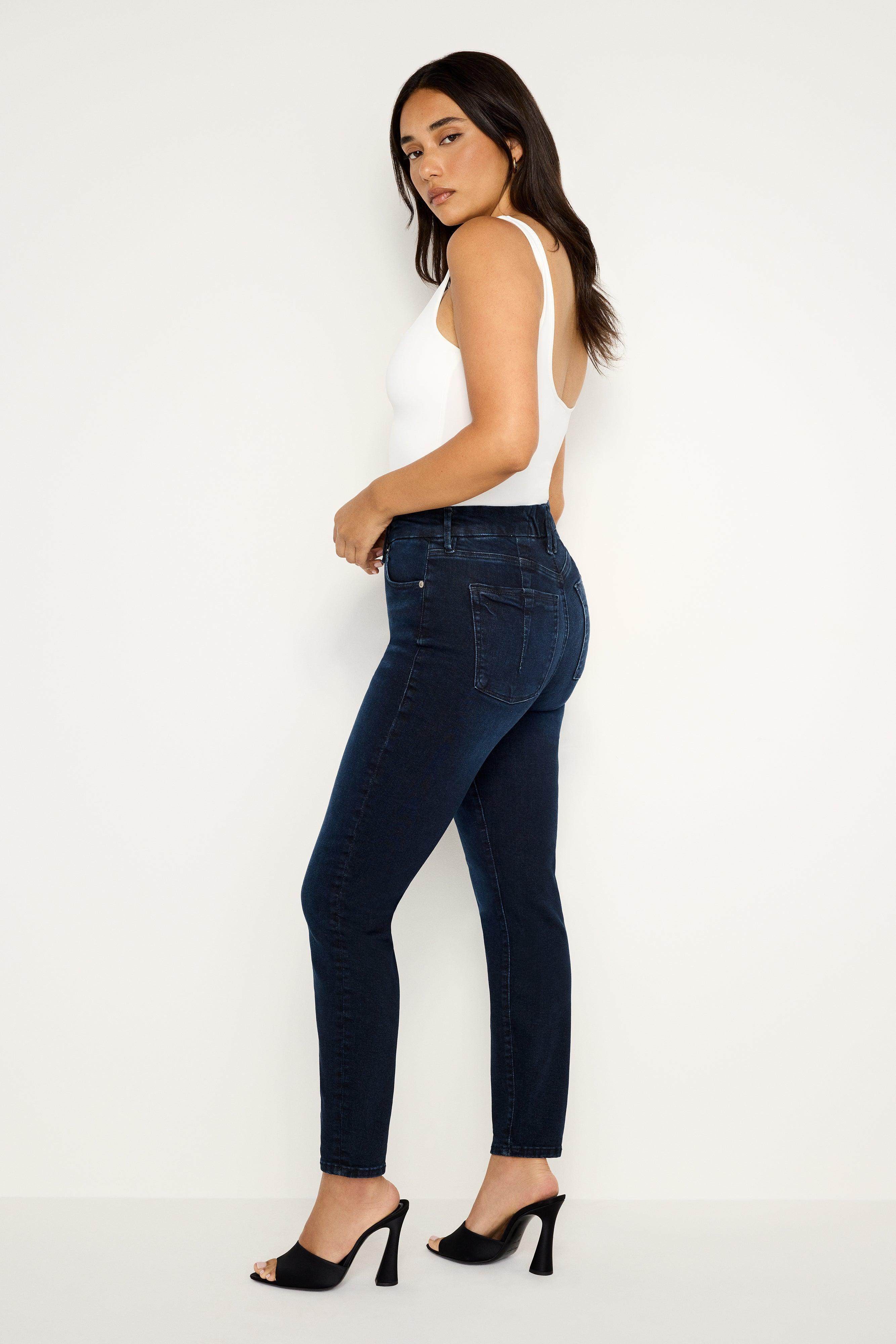 ALWAYS FITS GOOD LEGS SKINNY CROPPED JEANS | INDIGO688 Product Image