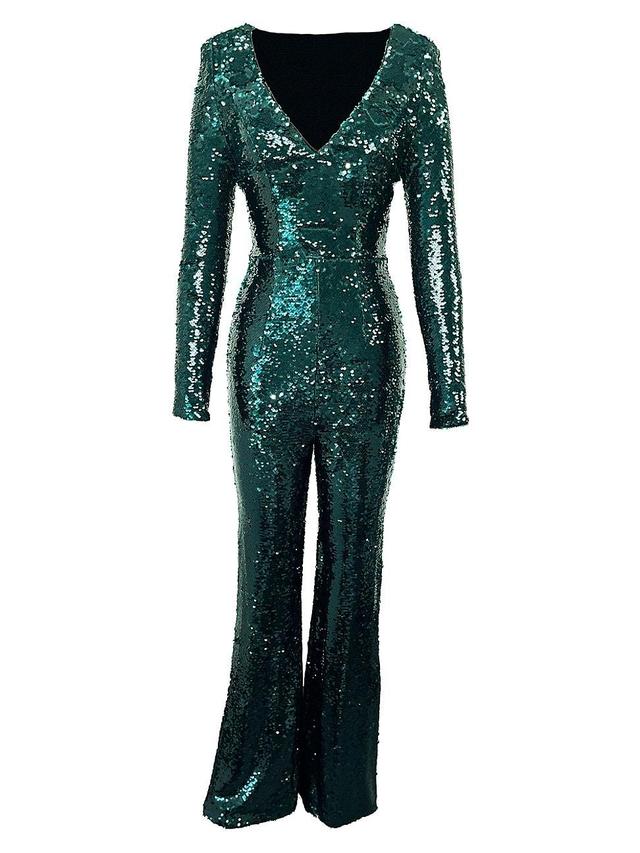 Dress the Population Carson Sequin Long Sleeve Jumpsuit Product Image