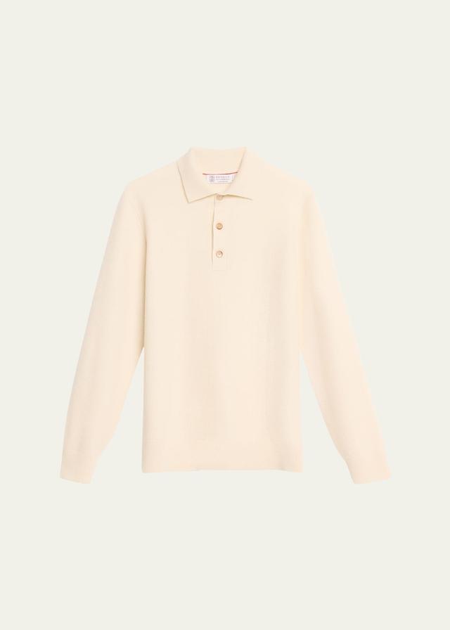 Men's Cashmere Polo Sweater Product Image