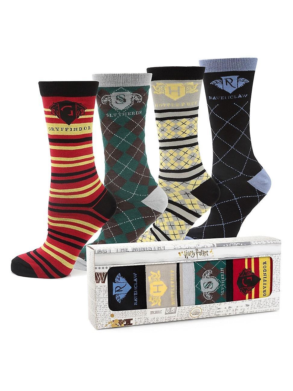 Harry Potter Mens House Socks Gift Set, Pack of 4 Product Image