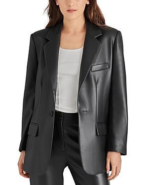 Steve Madden Imaan Faux Leather Blazer Product Image