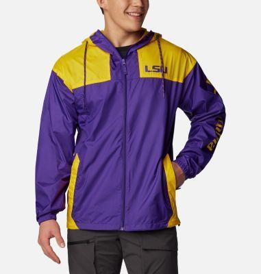 Columbia Men's Collegiate Flash Challenger Windbreaker - LSU- Product Image