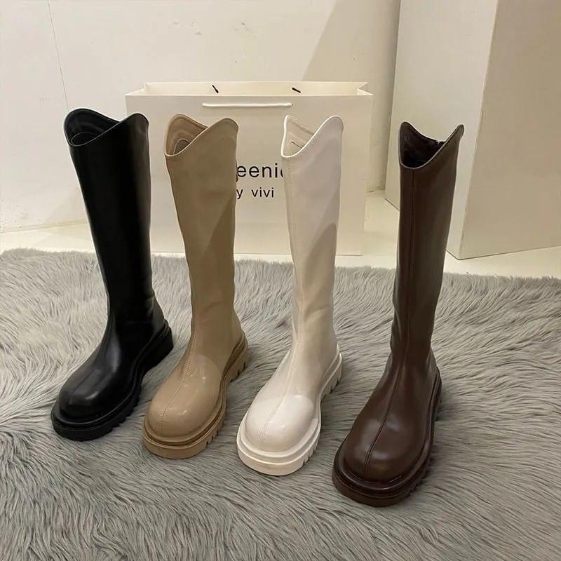 Platform Knee High Boots Product Image