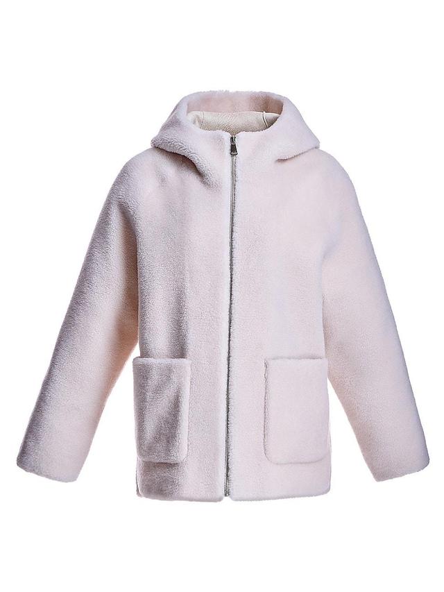 Womens Lambswool Hooded Jacket Product Image