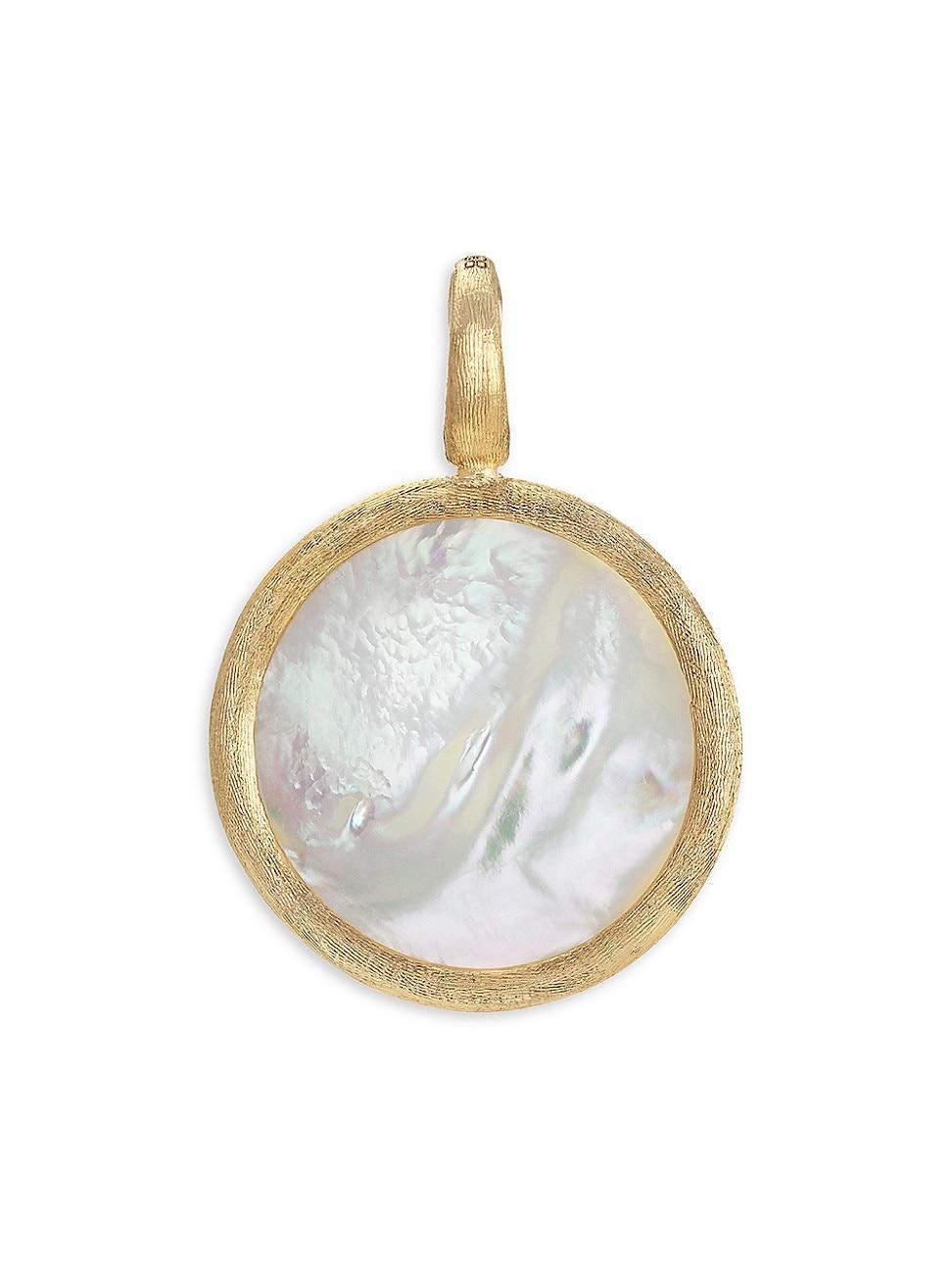 Womens Jaipur 18K Yellow Gold & Mother-Of-Pearl Pendant Product Image