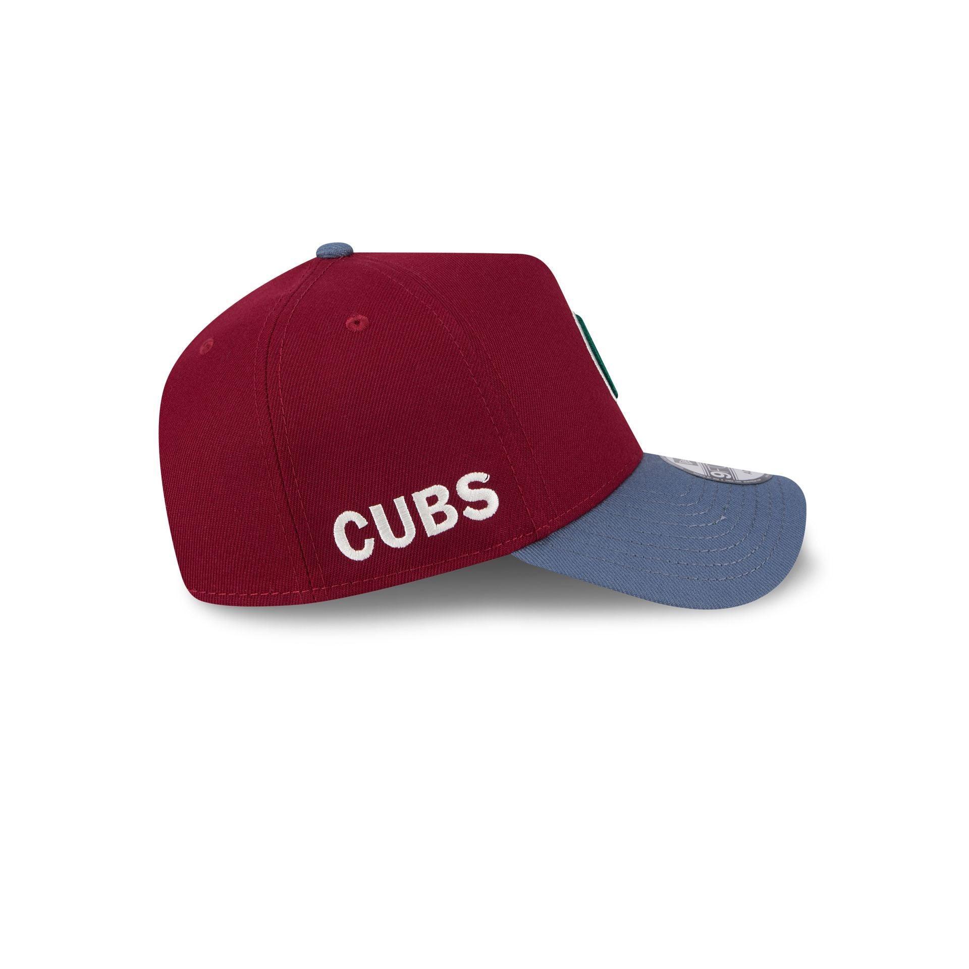 Chicago Cubs Cherry 9FORTY A-Frame Snapback Hat Male Product Image