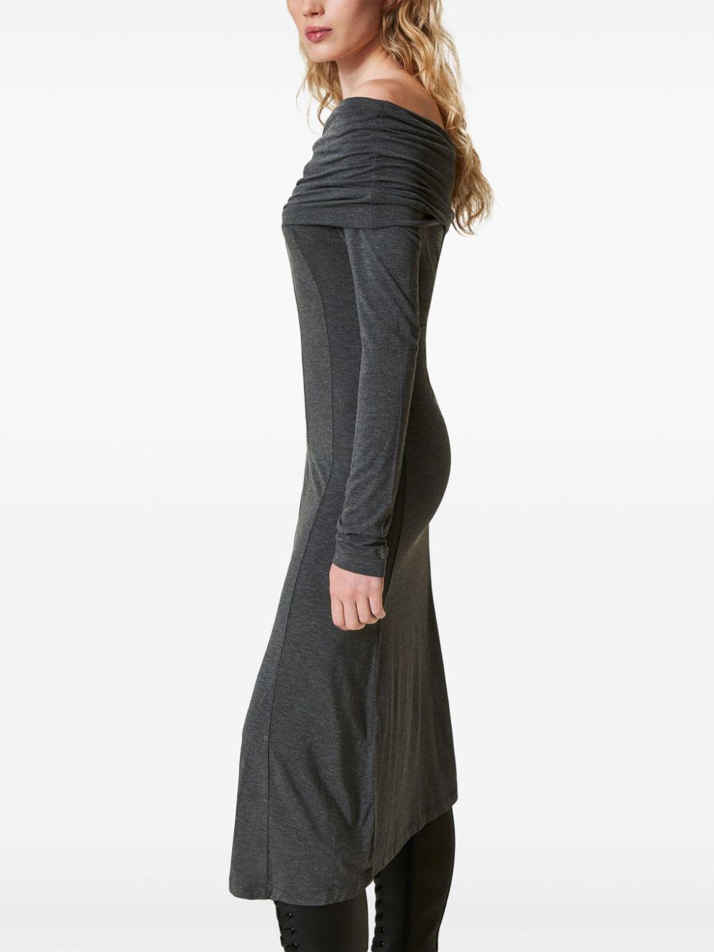 off-shoulder midi dress Product Image