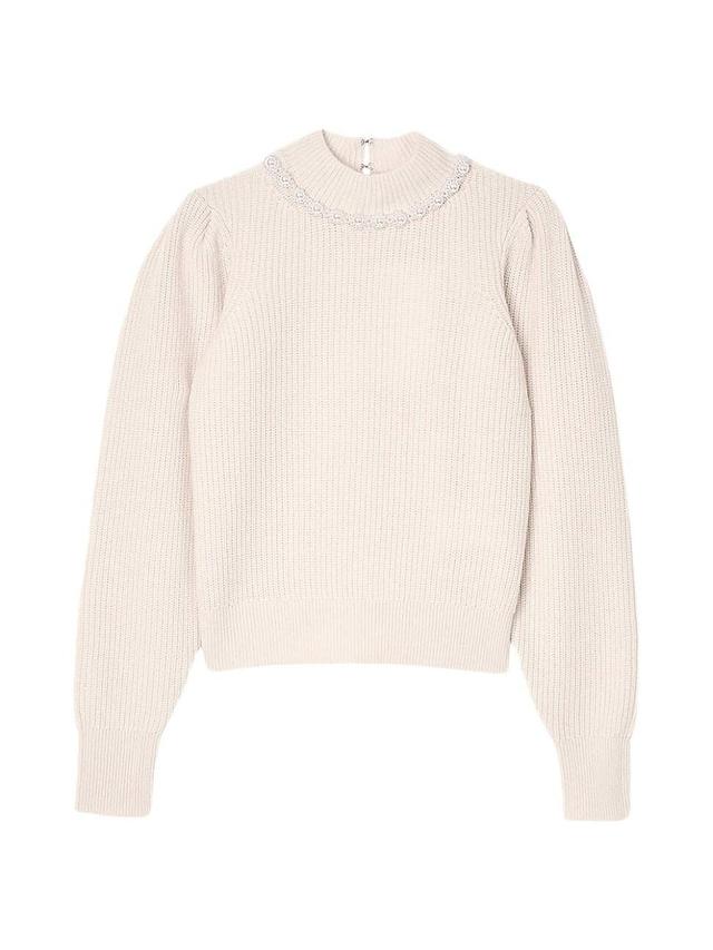 Womens Ribbed Wool and Cashmere Jumper Product Image