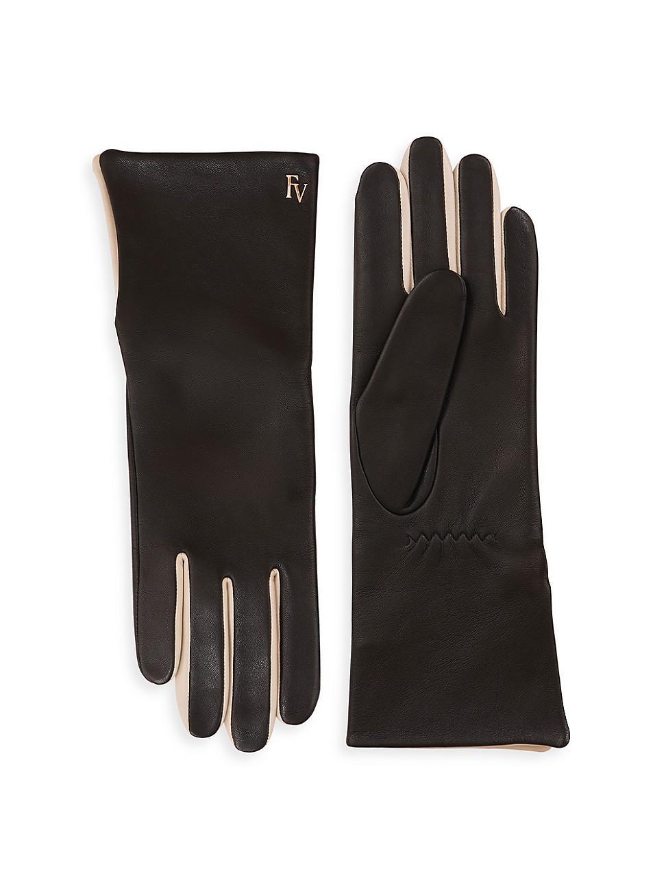 Womens Deep V Leather Gloves product image