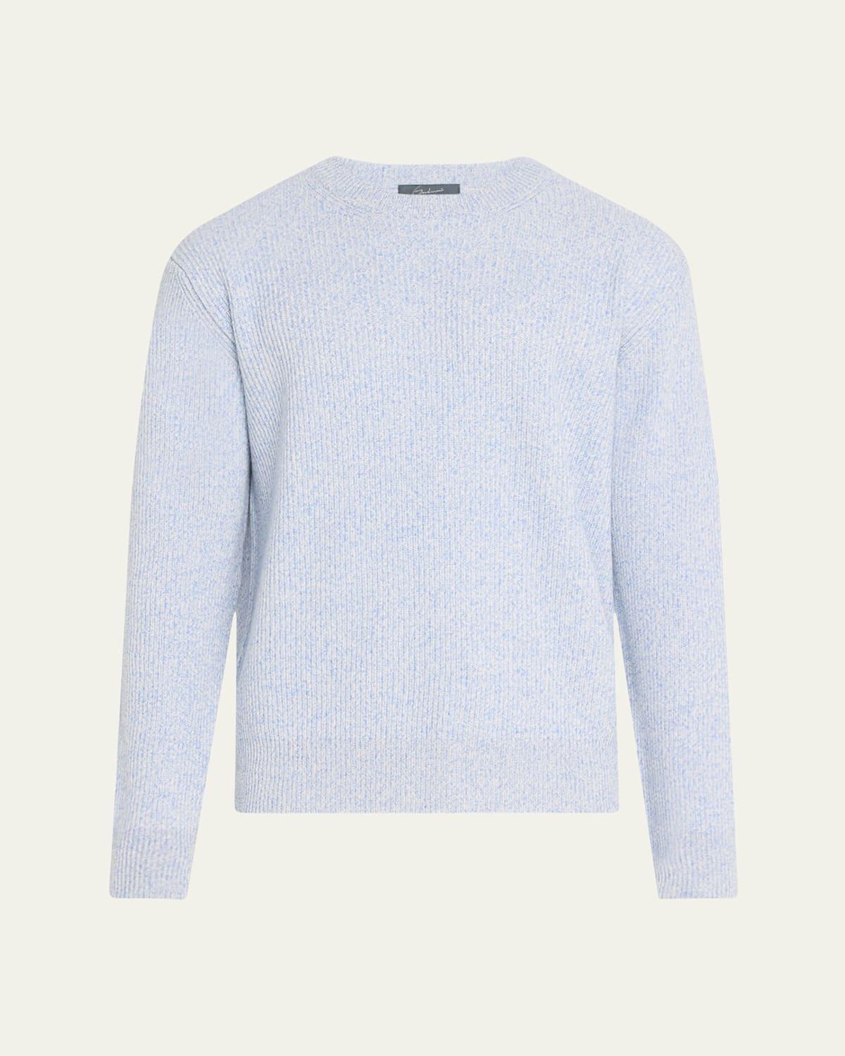 Mens Watercolor Twist Cashmere Crewneck Sweater Product Image