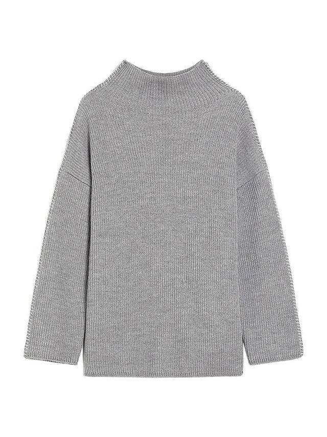 Womens Fanfara Wool Rib-Knit Sweater Product Image