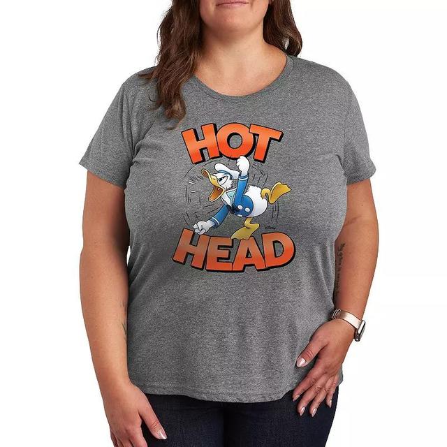 Disneys Lilo & Stitch Plus Love At First Bite Graphic Tee, Womens Grey Gray Product Image