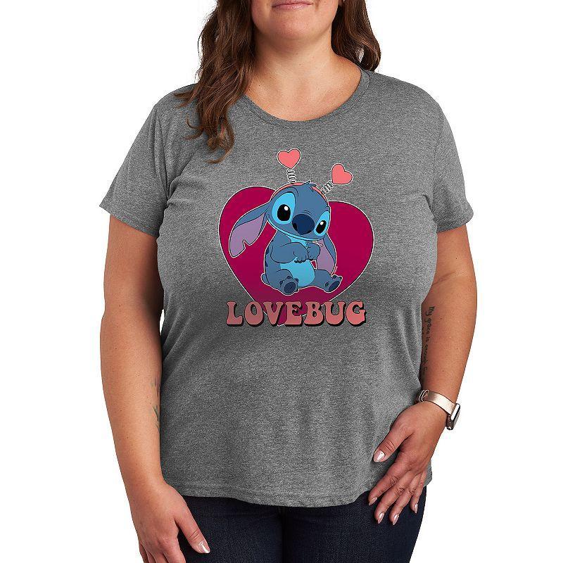 Disneys Lilo & Stitch Plus Lovebug Graphic Tee, Womens Product Image