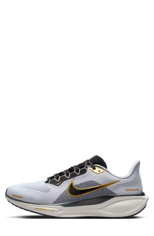 NIKE Air Zoom Pegasus 41 Running Shoe In Gold/white/black Product Image