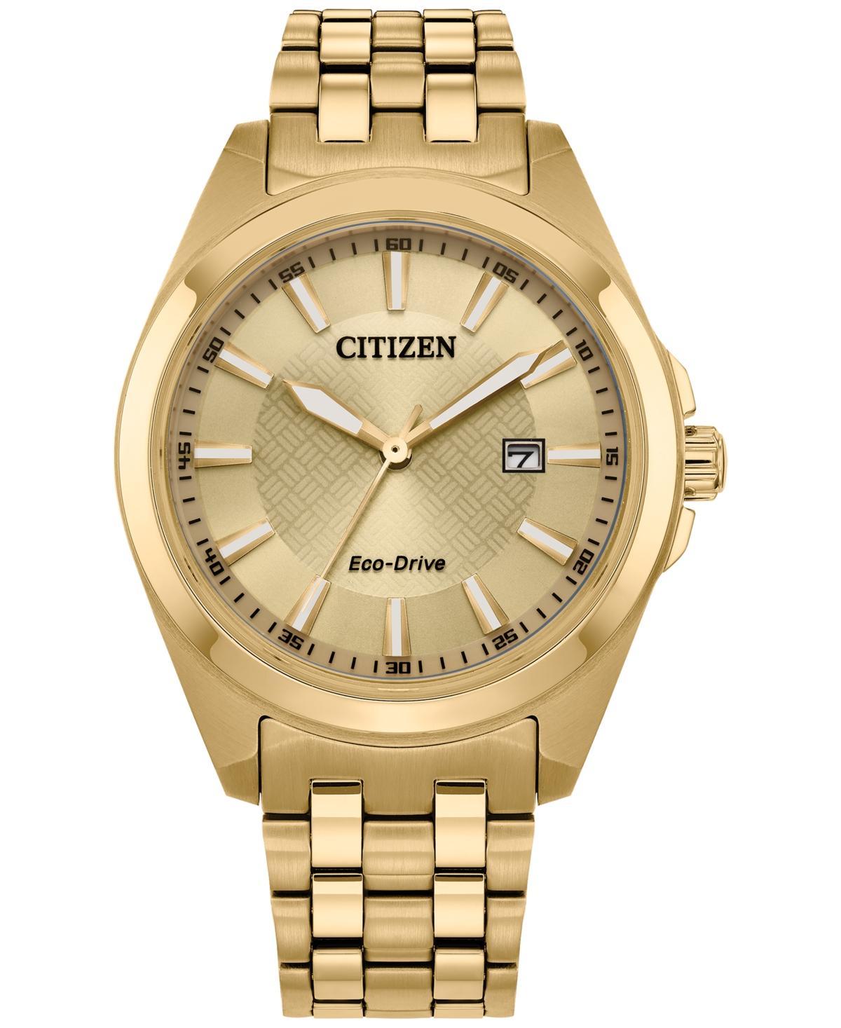 Citizen Mens Peyton Three Hand Gold Stainless Steel Bracelet Watch Product Image