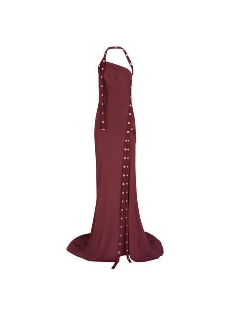 Dark grape long dress Product Image