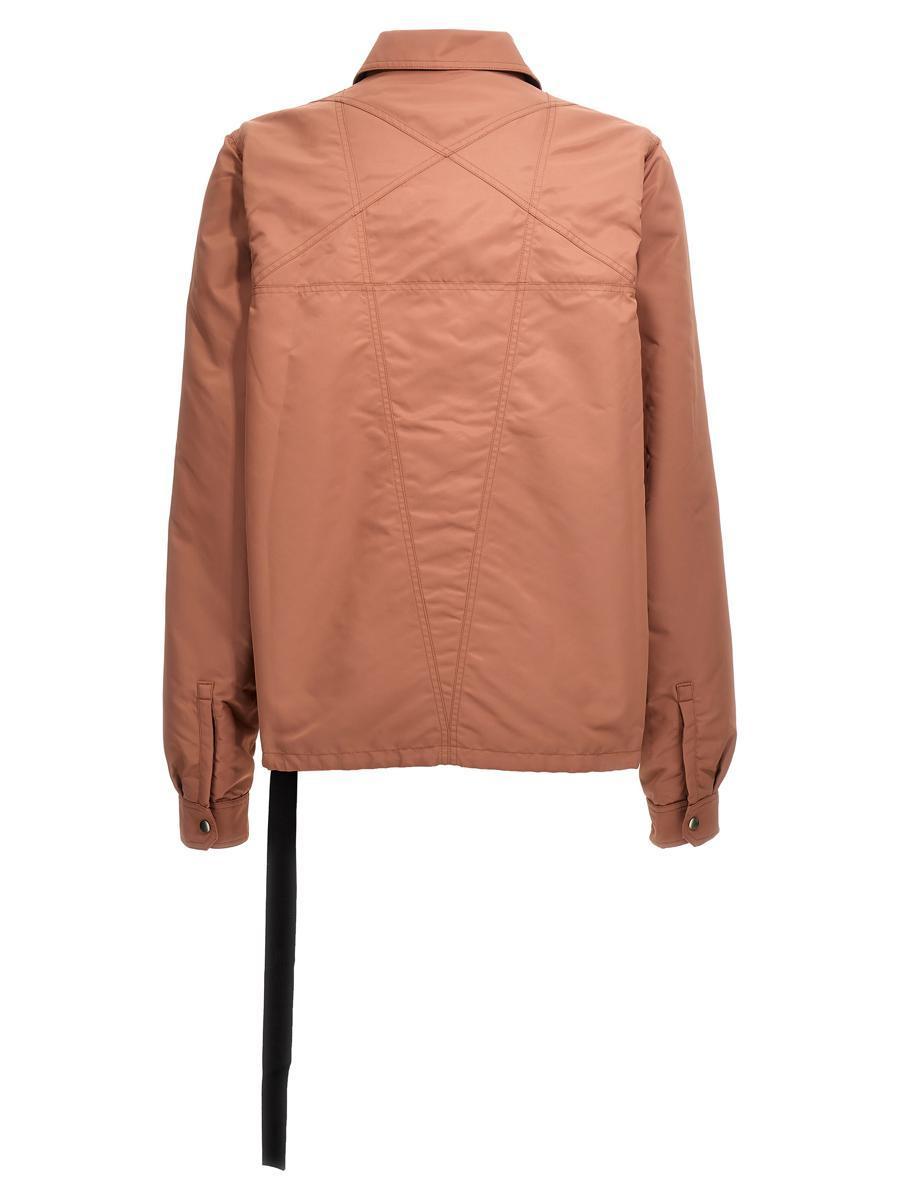 RICK OWENS DRKSHDW Zip Up Padded Jacket In Pink Product Image