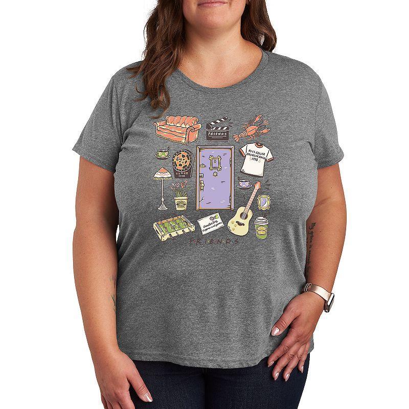 Plus Friends Collage Graphic Tee, Womens Product Image