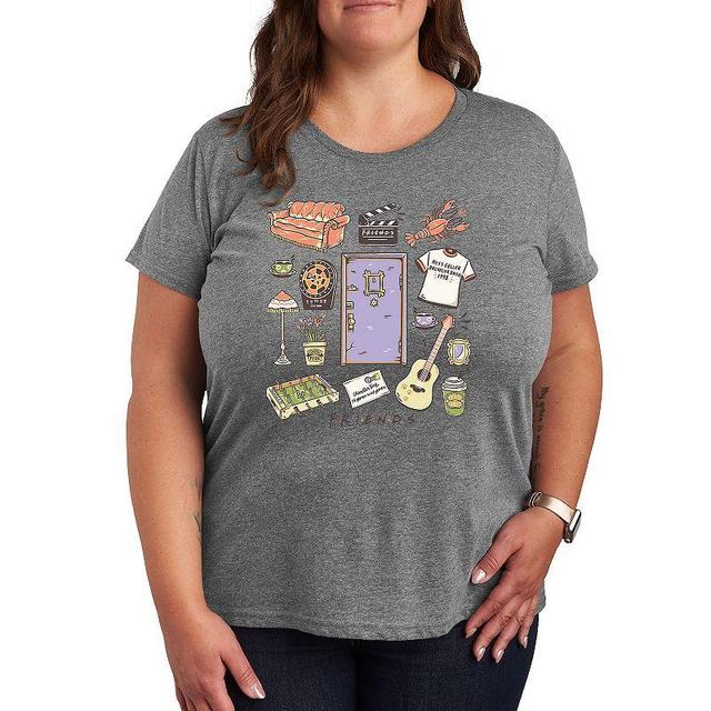 Plus Friends Collage Graphic Tee, Womens Product Image