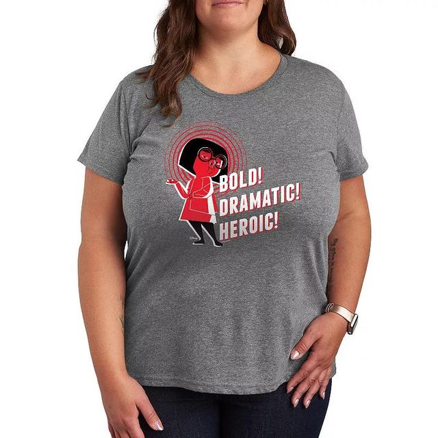 Disney / Pixars The Incredibles Plus Bold Dramatic Graphic Tee, Womens Product Image