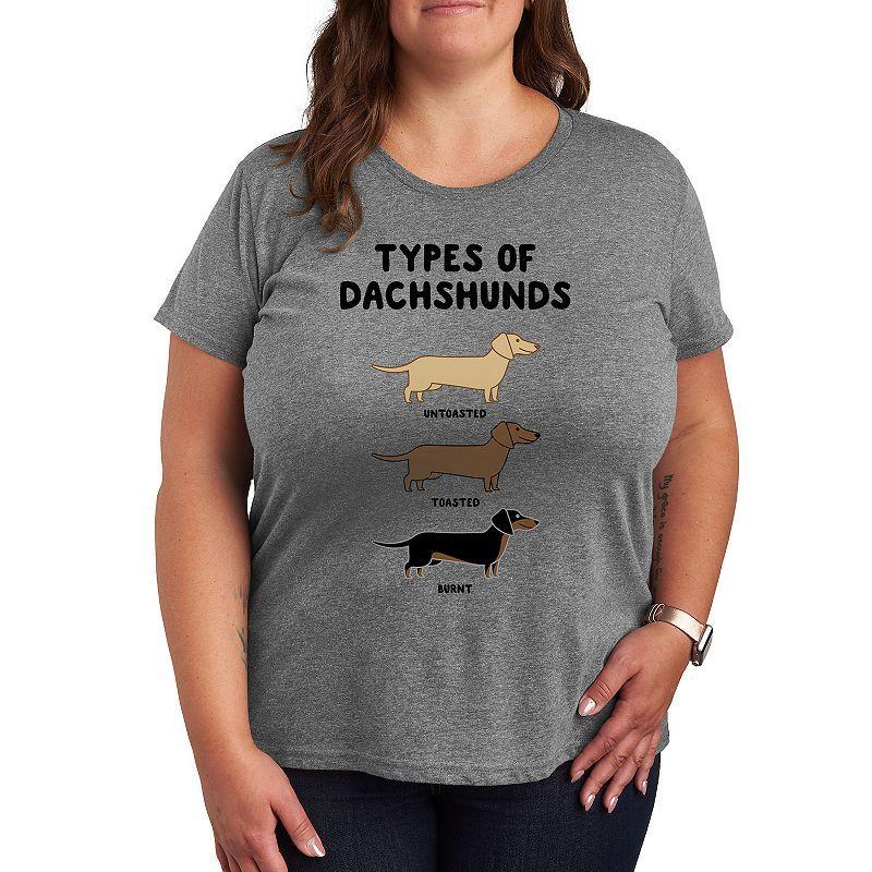 Plus Types Of Dachshunds Graphic Tee, Womens Product Image