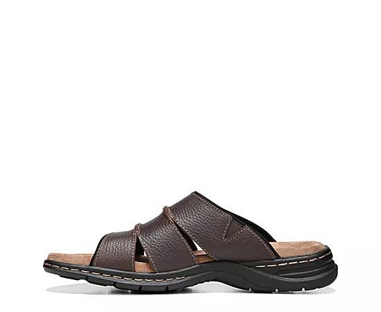 Dr. Scholls Gordon Mens Leather Slide Sandals Product Image