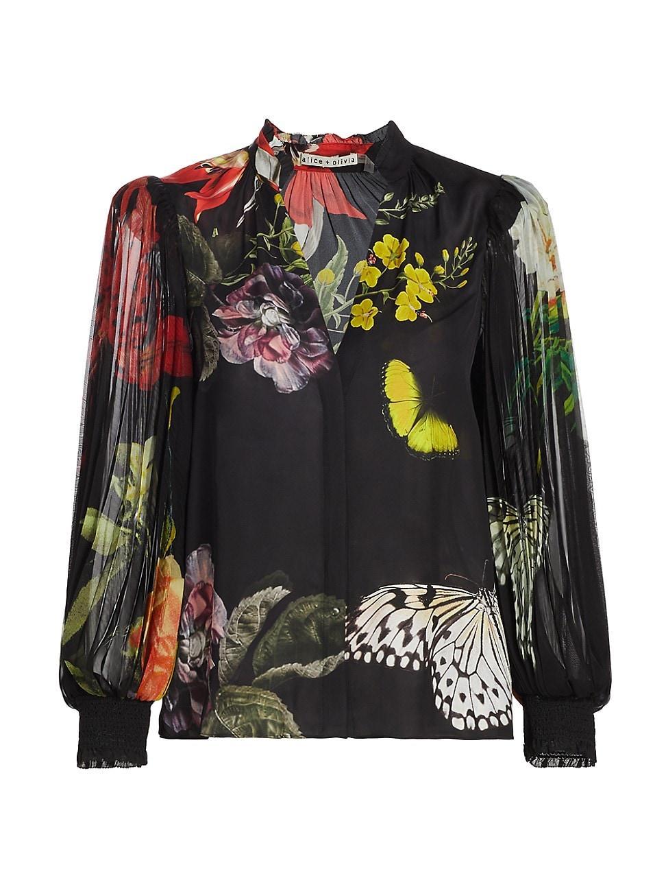 Womens Ilan Floral Blouson Shirt Product Image