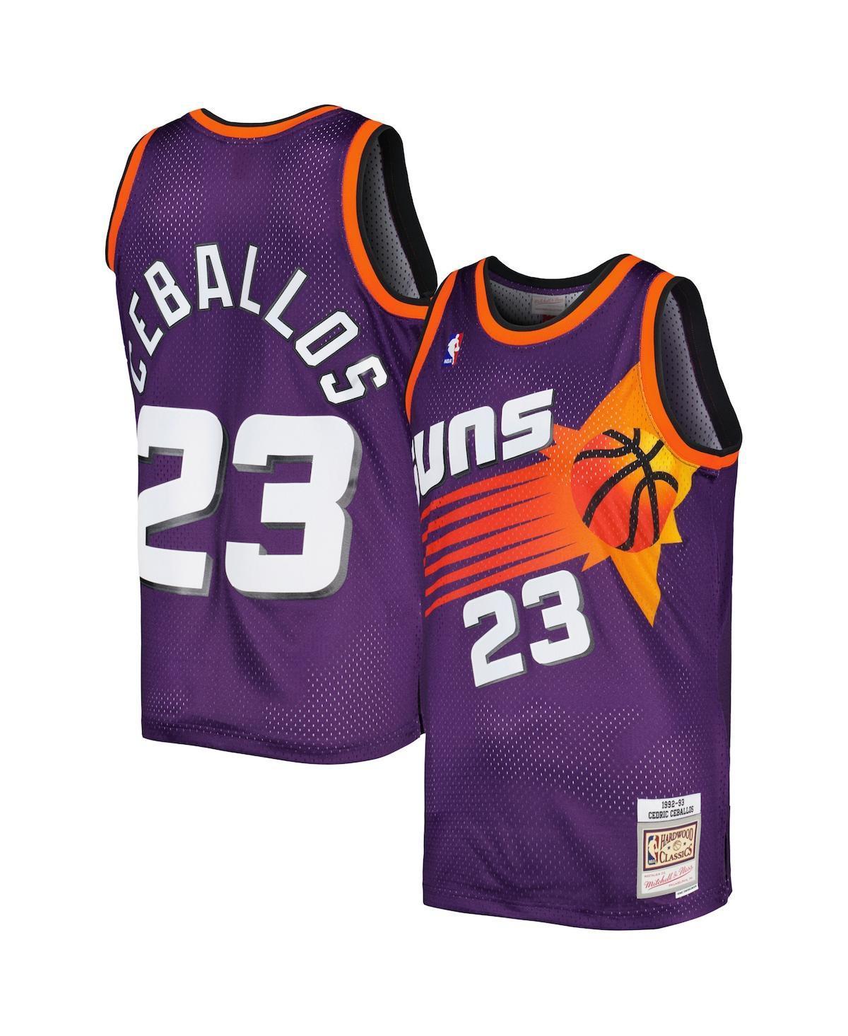 Mens Mitchell & Ness Cedric Ceballos Purple Phoenix Suns 1996-97 Hardwood Classics Swingman Jersey - Purple Product Image