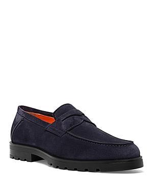 Mens Simon Crisscross Suede Loafers Product Image