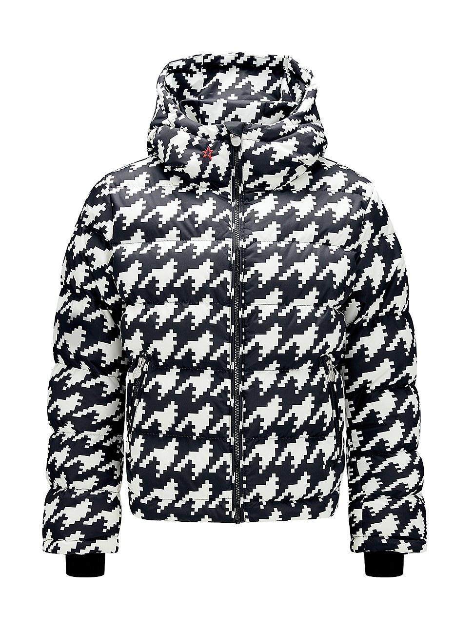 Womens Polar Houndstooth Down Puffer Jacket Product Image