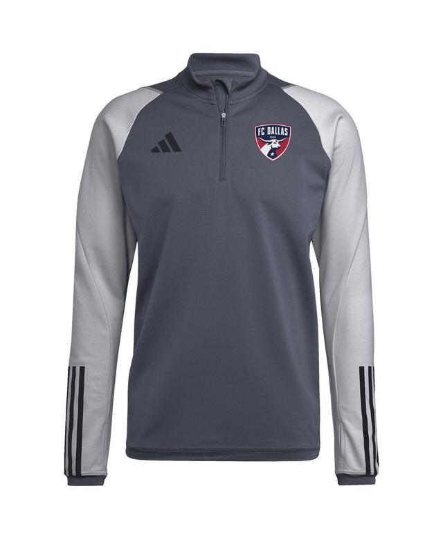 Mens adidas Gray Fc Dallas 2023 On-Field Aeroready Quarter-Zip Training Top Product Image