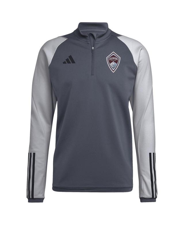 Mens adidas Gray Colorado Rapids 2023 On-Field AEROREADY Quarter-Zip Training Top Product Image