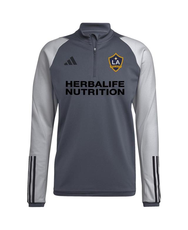 Mens adidas Gray La Galaxy 2023 On-Field Aeroready Quarter-Zip Training Top Product Image