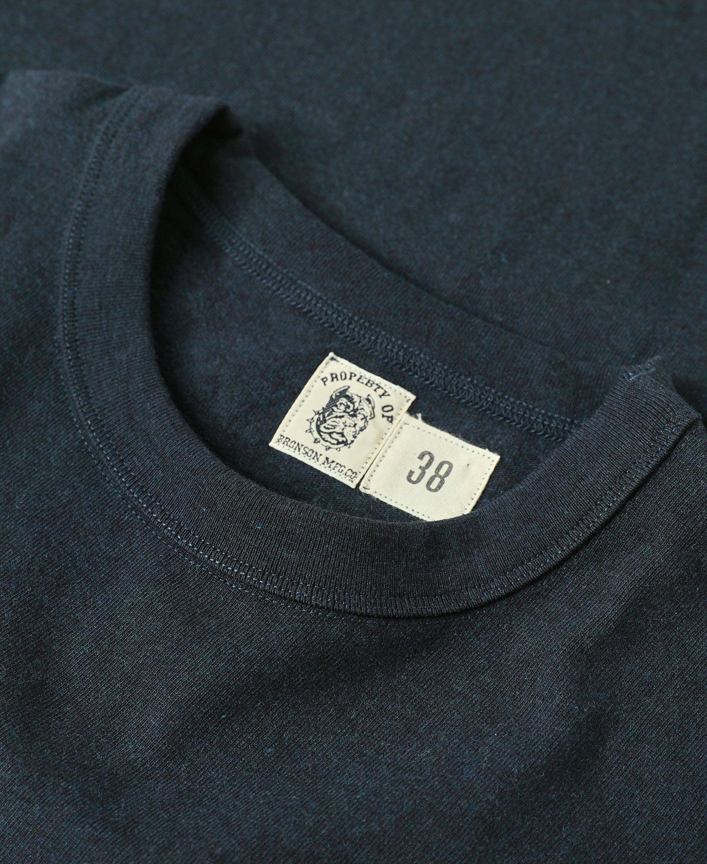 1930s Slanted Pocket Tubular T-Shirt - Navy Product Image