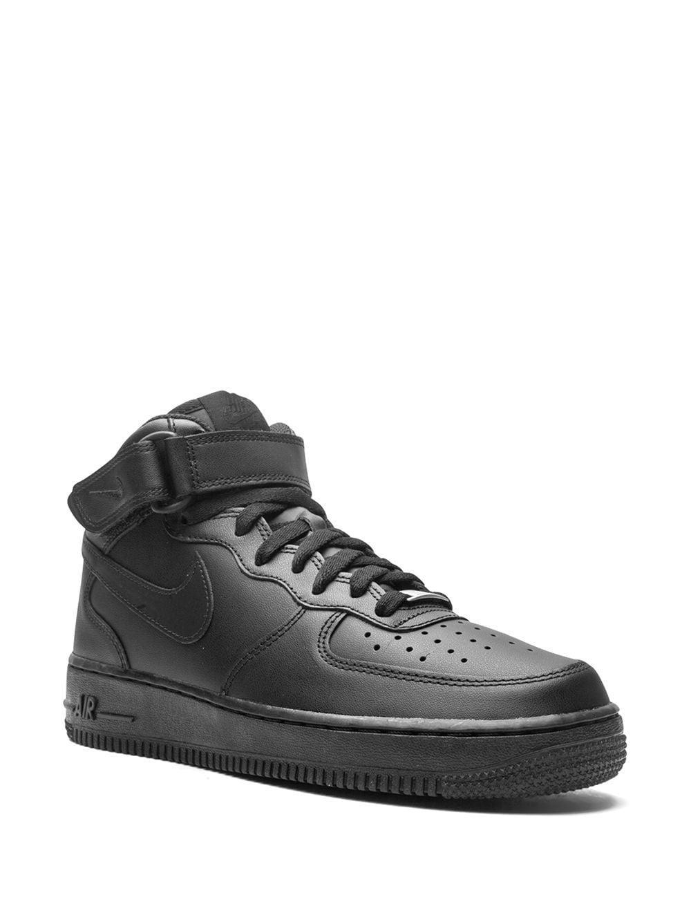 Air Force 1 Mid '07 "2021 Release Triple Black" Sneakers In Multicolor Product Image