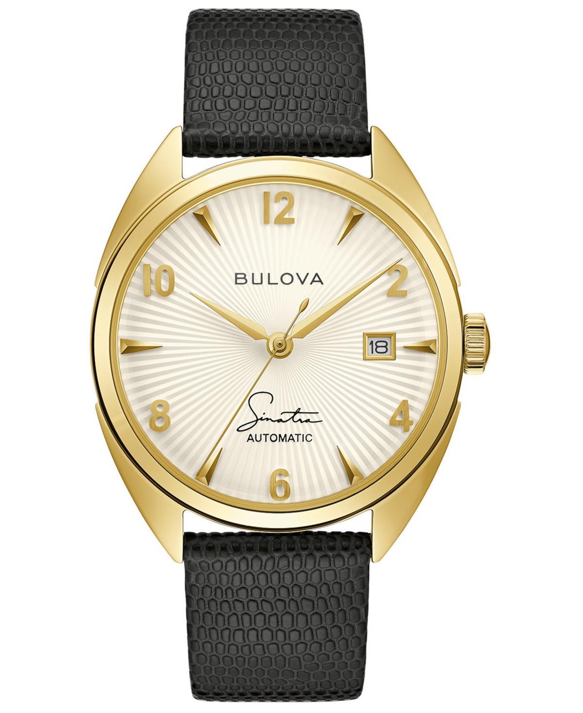 BULOVA Frank Sinatra Fly Me to the Moon Leather Strap, 39mm Product Image