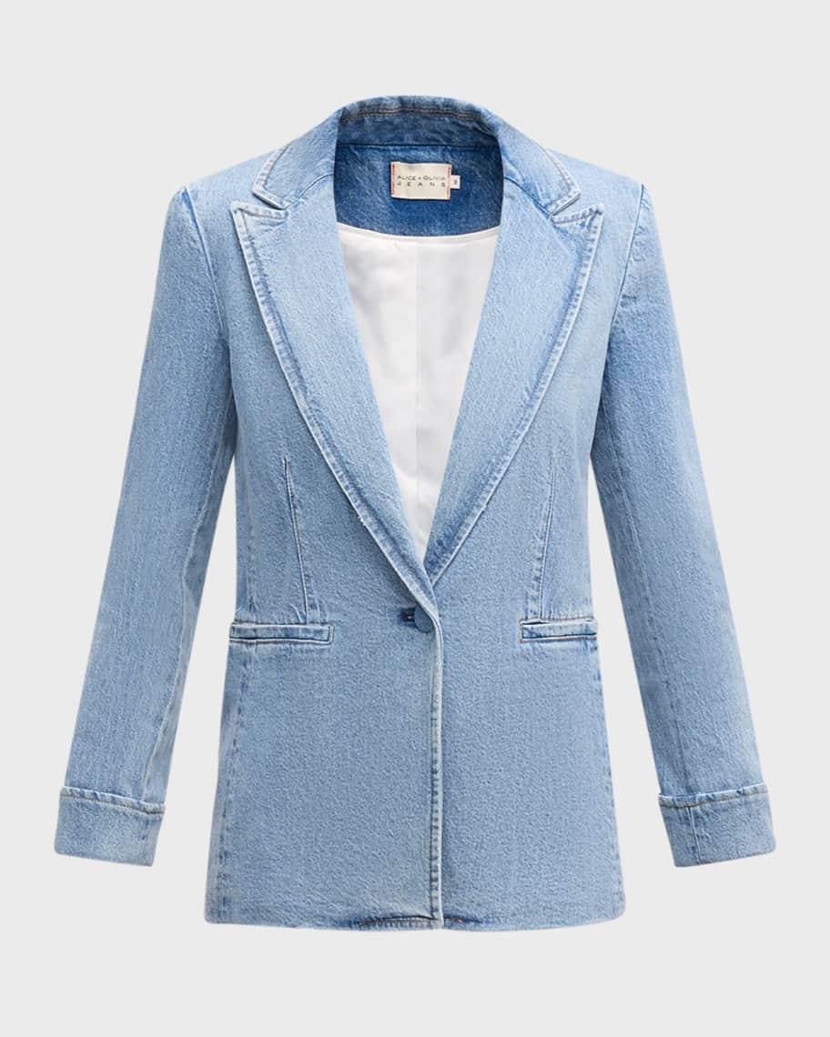 Womens Justin Cotton Roll-Cuff Blazer Product Image