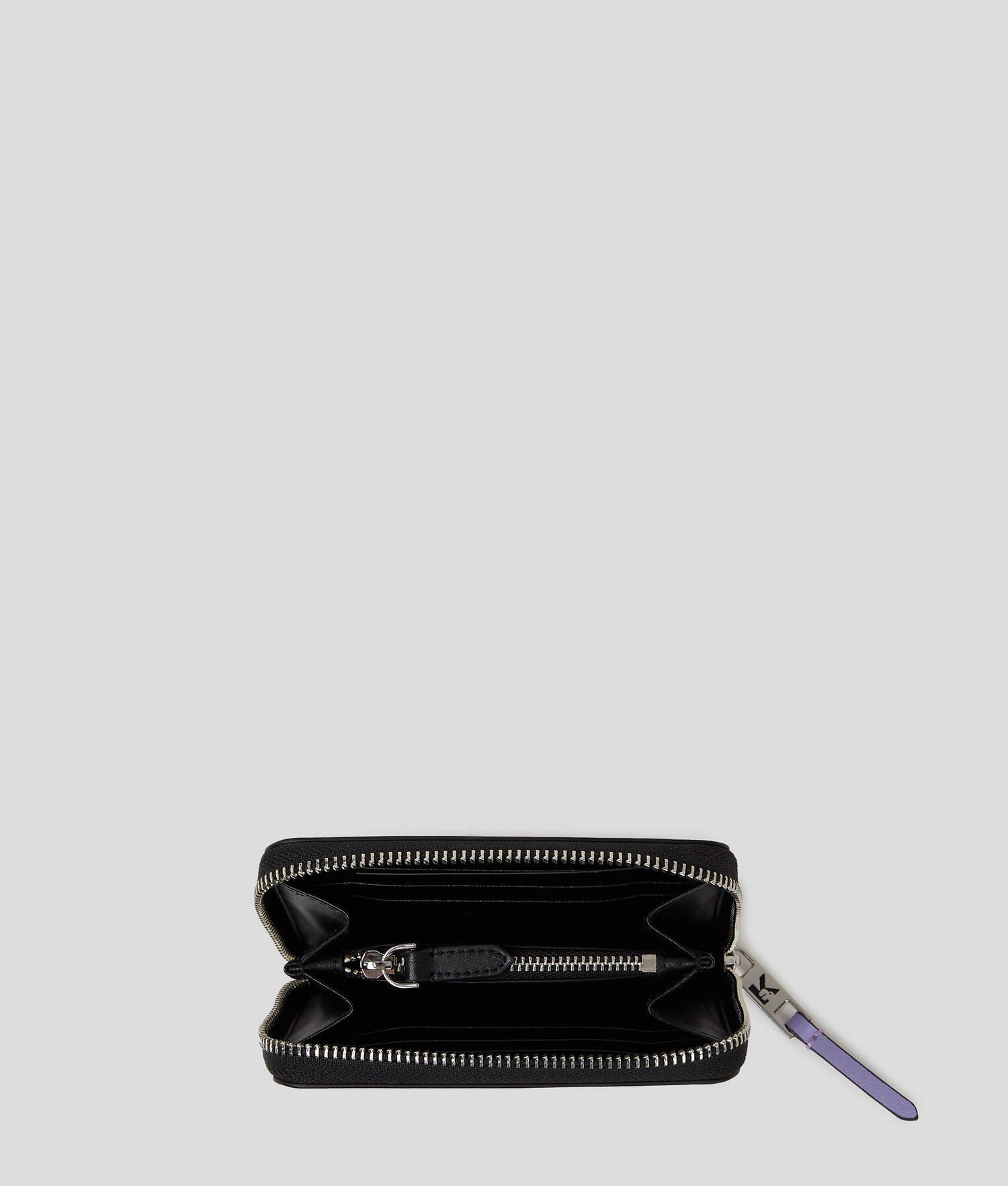 K/SIGNATURE MEDIUM ZIP WALLET Product Image