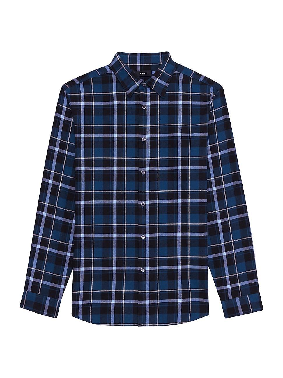 Theory Irving Medium Plaid Shirt Product Image