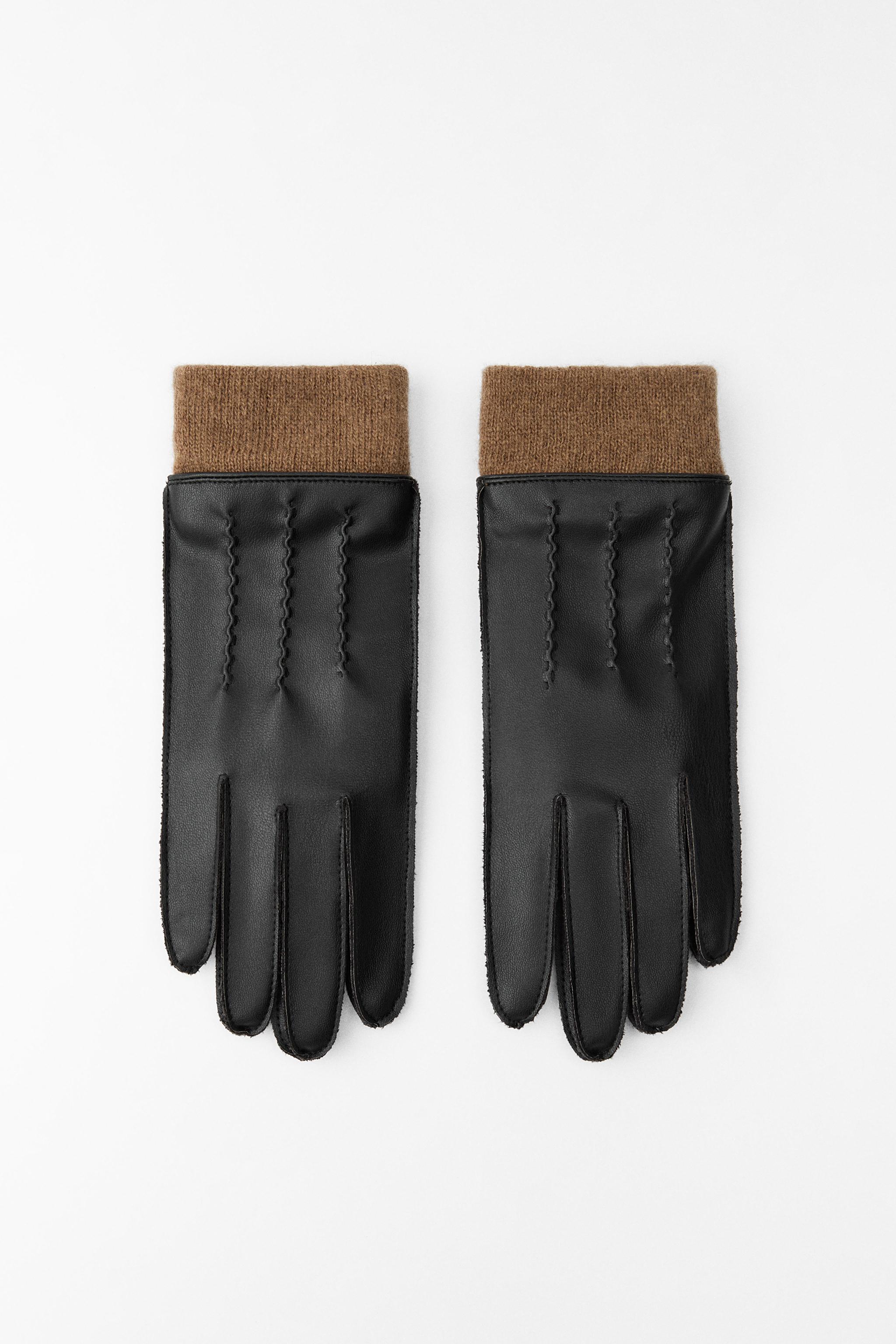 FAUX LEATHER SHORT GLOVES Product Image