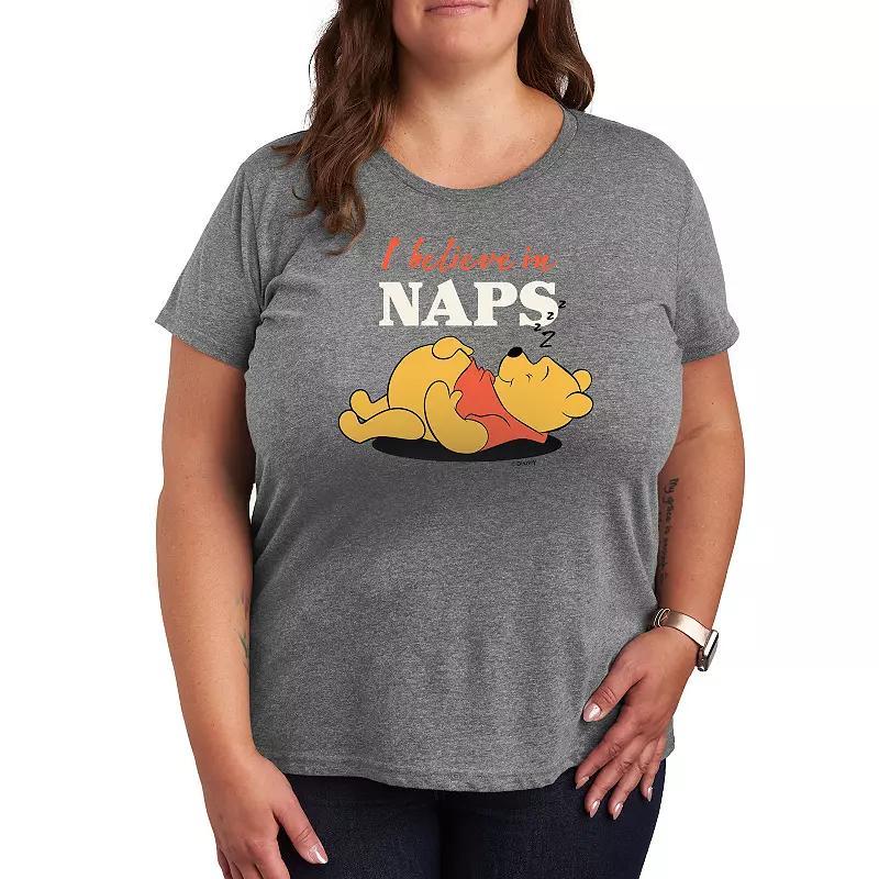 Plus Peanuts Woodstock Singing Graphic Tee, Womens Grey Gray Product Image