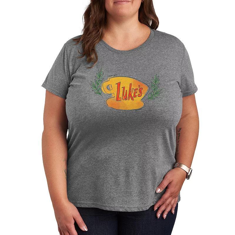 Plus Gilmore Girls Lukes Coffee Cup Graphic Tee, Girls Product Image