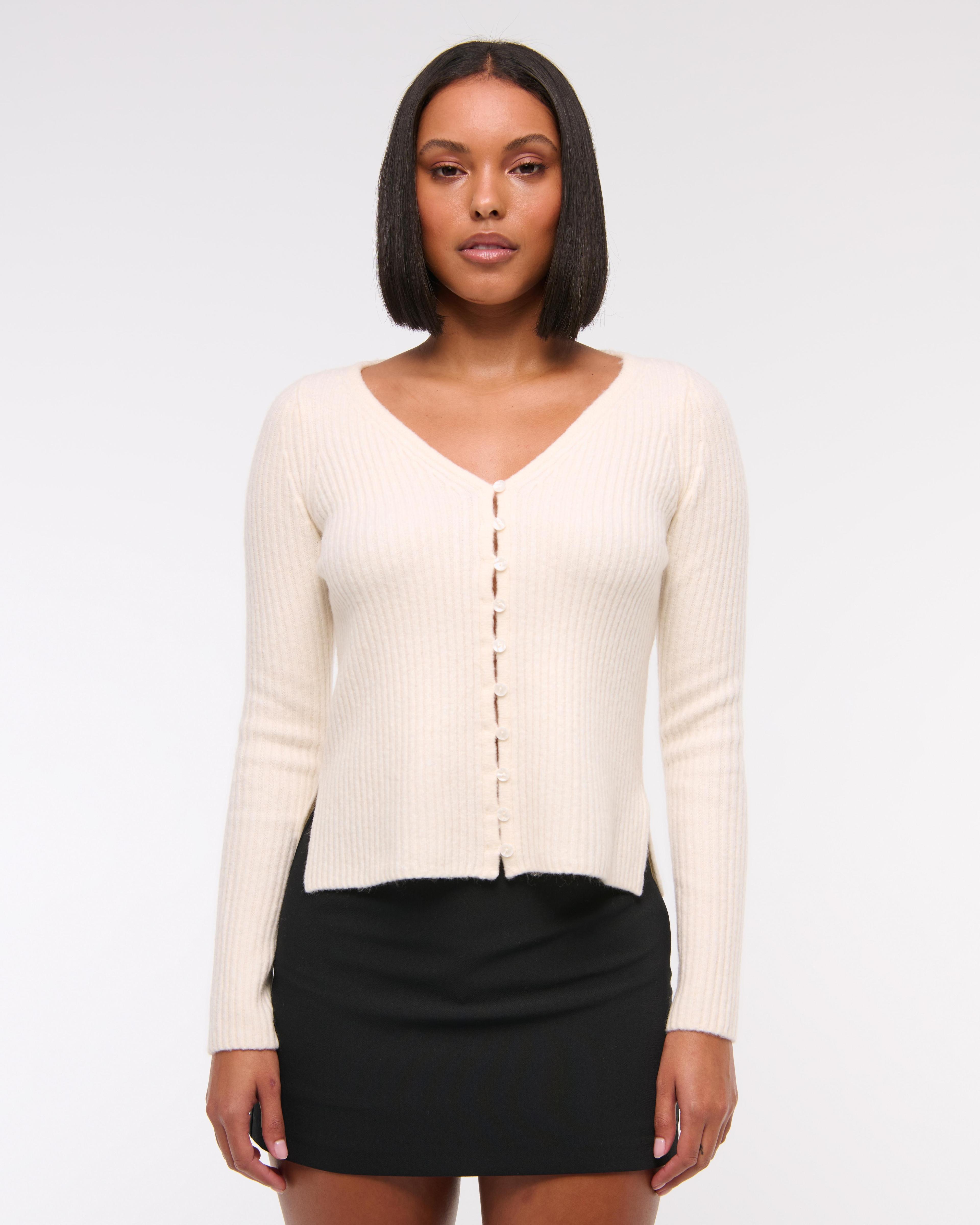 Ribbed Skimming Cardigan Product Image