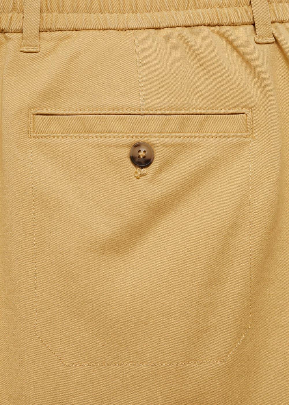 MANGO MAN - Cotton shorts with drawstring mustardMen Product Image