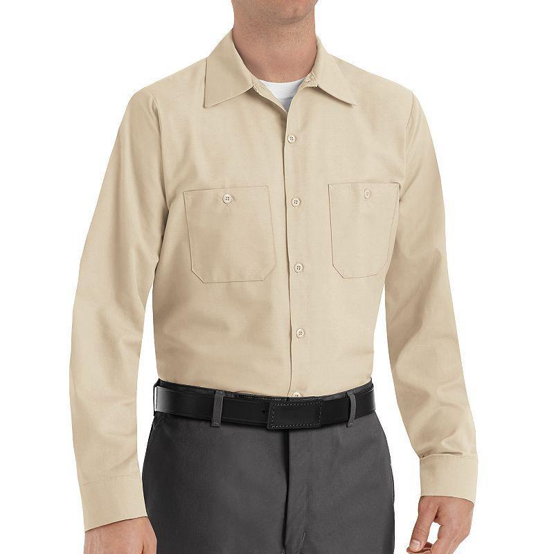 Mens Red Kap Classic-Fit Industrial Button-Down Work Shirt Product Image