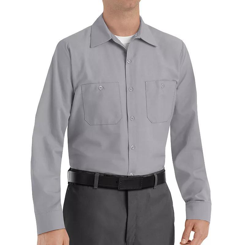 Mens Red Kap Classic-Fit Industrial Button-Down Work Shirt Product Image