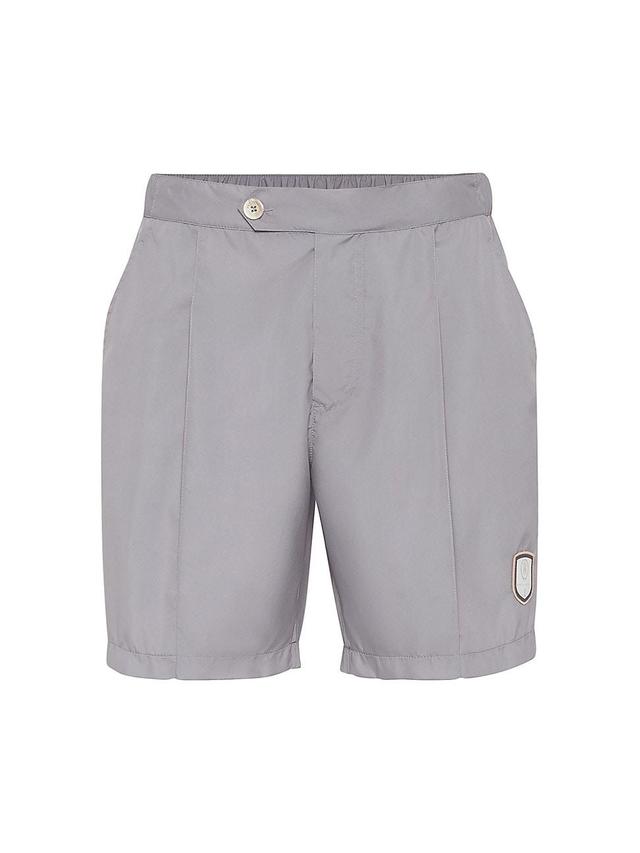 Mens Nylon Pleated Bermuda Shorts Product Image