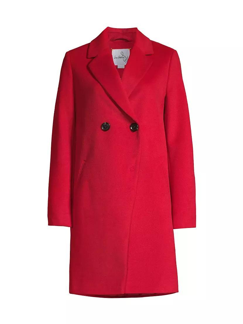 Wool Blend Double-Breasted Cutaway Coat Product Image