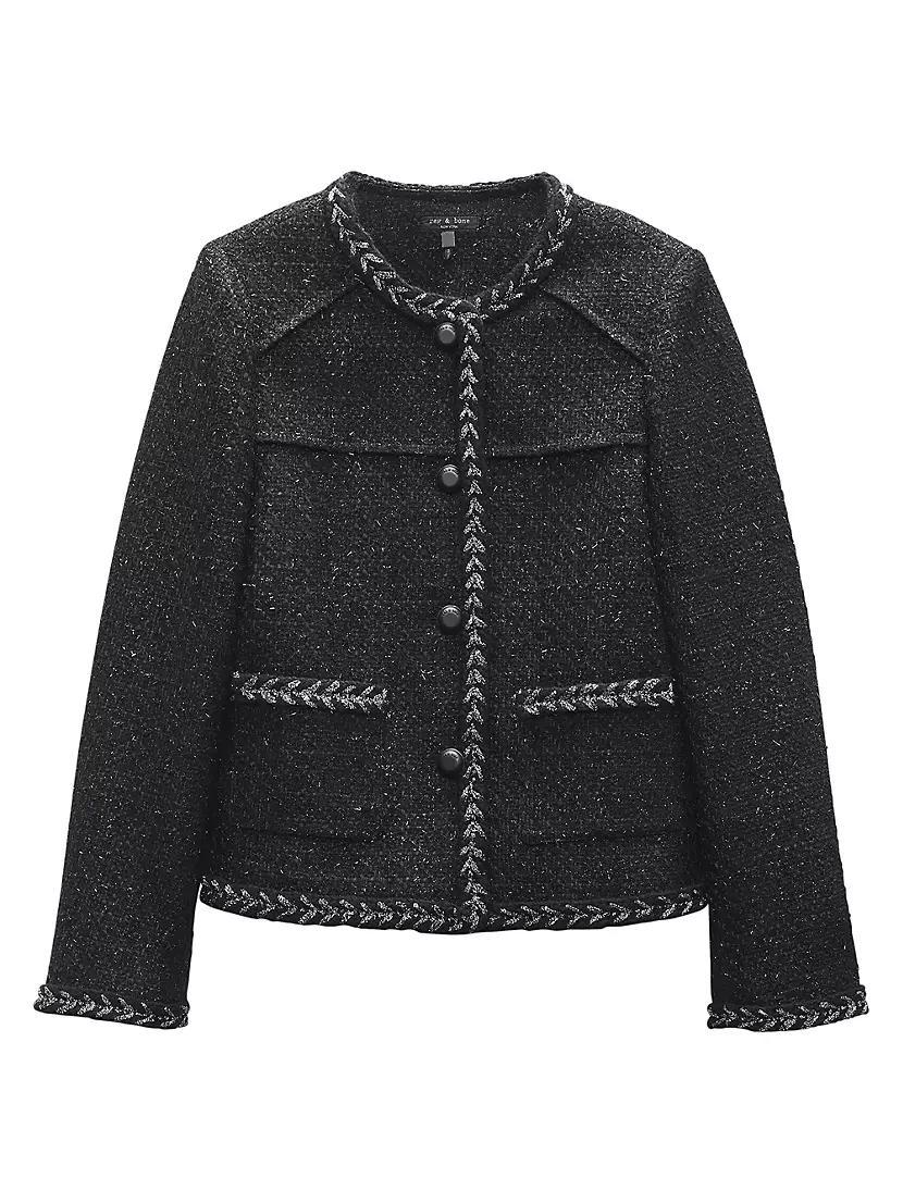 Mirabelle Tweed Button-Up Jacket Product Image