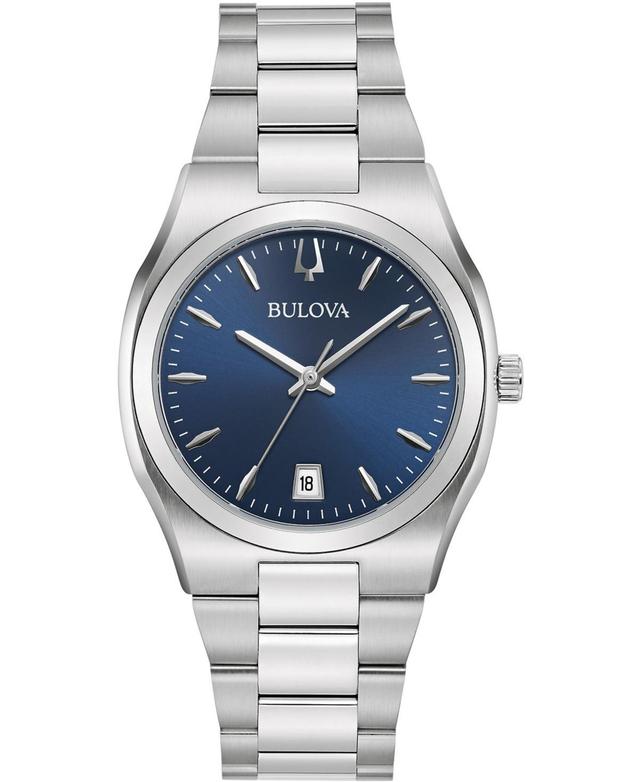 Bulova Womens Classic Stainless Steel Bracelet Watch 34mm, Created for Macys - Silver Product Image